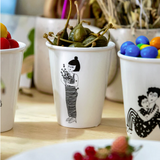 Illustrierter Keramik Becher LILI FLOWER POT