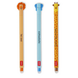 3er Set Löschbare Gelstifte Savannah (ELEFANT+LÖWE+GIRAFFE)