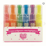6 Mini NEON Textmarker Djeco