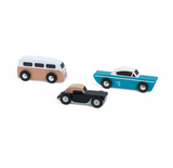 Auto 3er Set Touring Fifties retro Cars aus Holz