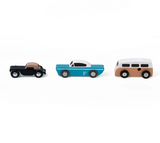 Auto 3er Set Touring Fifties retro Cars aus Holz