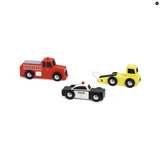 Einsatz Autos 3er Set Service Cars aus Holz