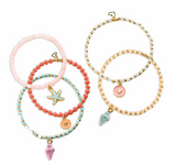 BFF Perlenarmbänder mit Charms fädeln - Schmuck basteln MUSCHELN