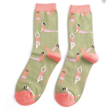 Bambus Socken YOGA olive (One Size 36-41)
