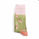 Bambus Socken YOGA olive (One Size 36-41)