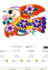 Bastelpackung 3-6: Vögel Pom-Poms