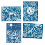 Workshop Blaudruck: Savanne bei Nacht