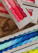 Dip Dye Twisted Kerzen ICECREAM ORANGE 3 Stück