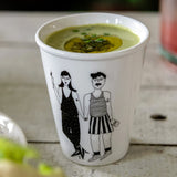 Illustrierter Keramik Becher PROSECCO APEROL COUPLE