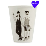 Illustrierter Keramik Becher PROSECCO APEROL COUPLE