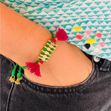 Armband HOT Tassels Leaf grün