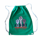 Leniliciouz Merch Tasche Rucksack Feminismus Feministin Fight Like a girl
Turnbeutel mit Kordeln grün