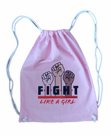 Leniliciouz Merch Tasche Rucksack Turnbeutel Feminismus Feministin Fight Like a girl rosa girlpower