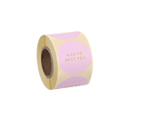 aufkleber, sticker, rose mit spruch nice to meet you