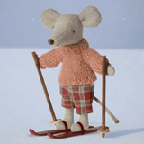 Wintermaus mit Ski Maileg Große Schwester