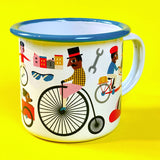Emaille Tasse BIKE LOVER