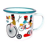 Emaille Tasse BIKE LOVER