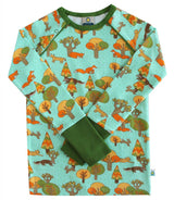 okomoi bio langarmshirt mit Fuchs Print öko fair organic nachhaltige mitwachsmode