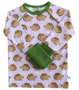 okomoi bio langarmshirt mit Eichhörnchen Print öko fair organic nachhaltige mitwachsmode