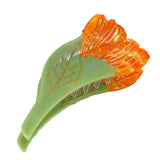 Haarspange Haarklammer Orange Flower