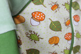 Bio Nicki Kapuzenjacke LUCA BUGS GREEN