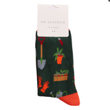 lustige socken mit Pflanzen und Gartenmotiven als tolles Geschenk für Männer und Frauen