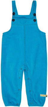 Bio Samt Cord Latzhose AQUA