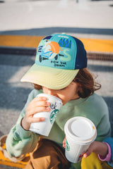 Trucker Snap Cap BEAR on BIKE
