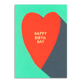 Postkarte HAPPY BIRTHDAY Herz