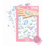Tattoos EINHORN rosa Glitzer