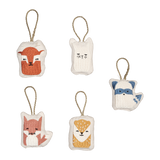 5er Set Woodland Animals Stoff-Anhänger