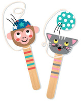 retro Fangspiel CAT oder MONKEY aus Holz
