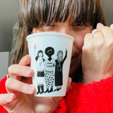 Illustrierter Keramik Becher FEMALE POWER