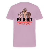 Leniliciouz Merch T-Shirt Feminismus Feministin Fight Like a girl rosa