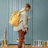 Großer Kurier Rucksack Amber Gold