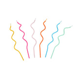 Geburtstagskerzen Rainbow Twisted large 20 Stück