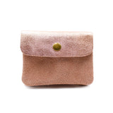 Leder Portemonnaie Metallic DUO rosé/nude SMALL