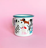 Emaille Tasse DOG LOVER