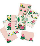 Briefpapierset mit Aufklebern KING PROTEA FLOWER