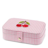 Schmuckkästchen Jewellery box Gingham Cherry