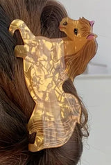 bunte Haarklammer Haarspange Pferd braun Pony Geschenk für Mädchen und Frauen