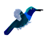 Kolibri Haarklammer mit Vogelmotiv als schönes Weihnachtsgeschenk oder Geburtstagsgeschenk für Frauen