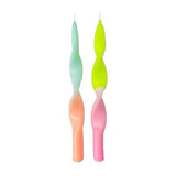Dip Dye Curl Kerzen MIAMI EDITION YELLOW 2 Stück