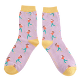 Bambus Socken Jogging lila (One Size 36-41)