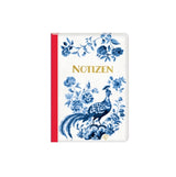 Notizhefte DIN A6 - Birds & Tiles blue