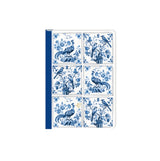 Notizhefte DIN A6 - Birds & Tiles blue