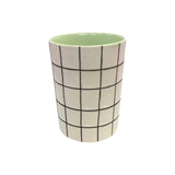 Steingut Becher POOL Avocado Green
