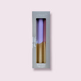 Dip Dye Kerzen ALL KINDS OF LILAC Gold 3 Stück