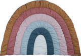 gesteppte Krabbeldecke / Wandteppich REGENBOGEN