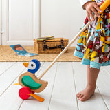 Holz Push Along Watschelente zum Schieben